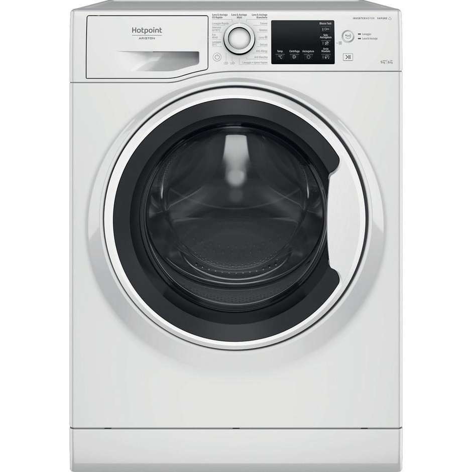 Hotpoint/Ariston NDBR 984469 WA IT Lavasciuga 9+6 kg 1400 Giri/min Classe E Nero