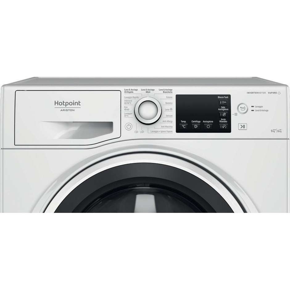 HOTPOINT/ARISTON NDBR 984469 WA IT Lavasciuga Carica Frontale 9/6 kg 1400 Giri/min Motore Inverter Vapore Classe A