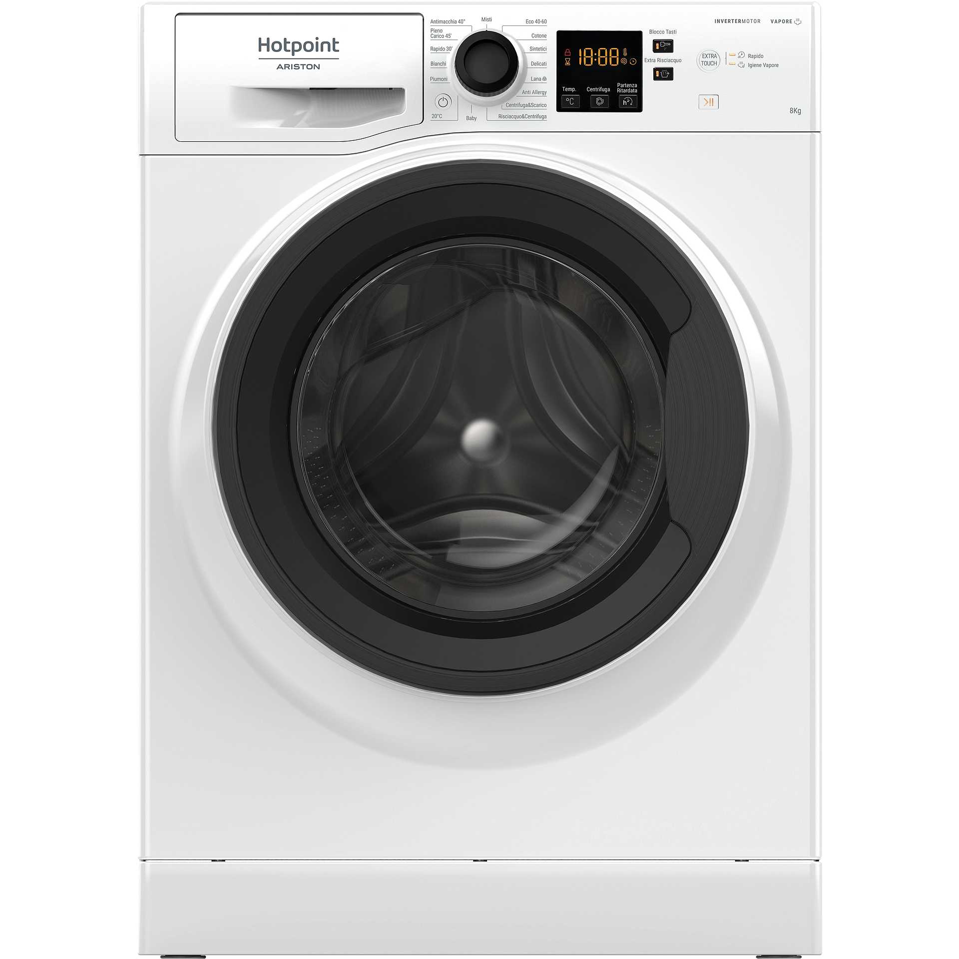 Hotpoint/Ariston NF823WKITN Lavatrice a carica frontale Capacità 8 Kg 1200  giri/min Classe A+++ colore bianco - Lavatrici/Lavasciuga Lavatrice carica  frontale - ClickForShop