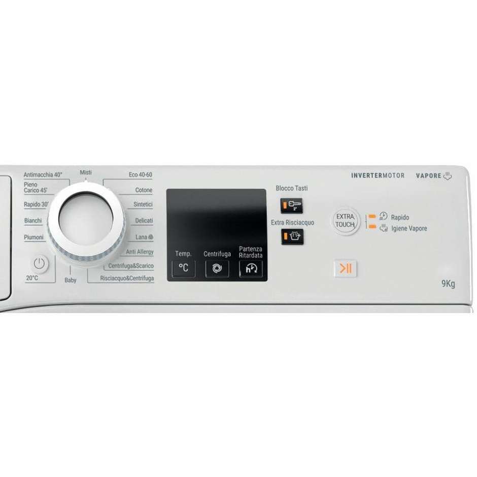 Hotpoint Ariston NF96WKIT Lavatrice Carica Frontale Capacita 9 Kg 1400 Giri/min Classe A Colore Bianco