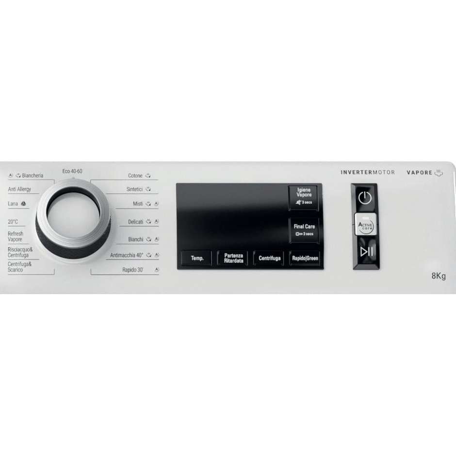 Hotpoint Ariston NR748GWSAIT Lavatrice Carica frontale Capacita 8 Kg 1400 Giri/min Classe A Colore Bianco