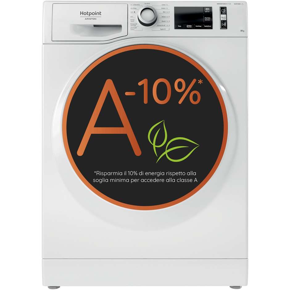 Hotpoint Ariston NR748GWSAIT Lavatrice Carica frontale Capacita 8 Kg 1400 Giri/min Classe A Colore Bianco