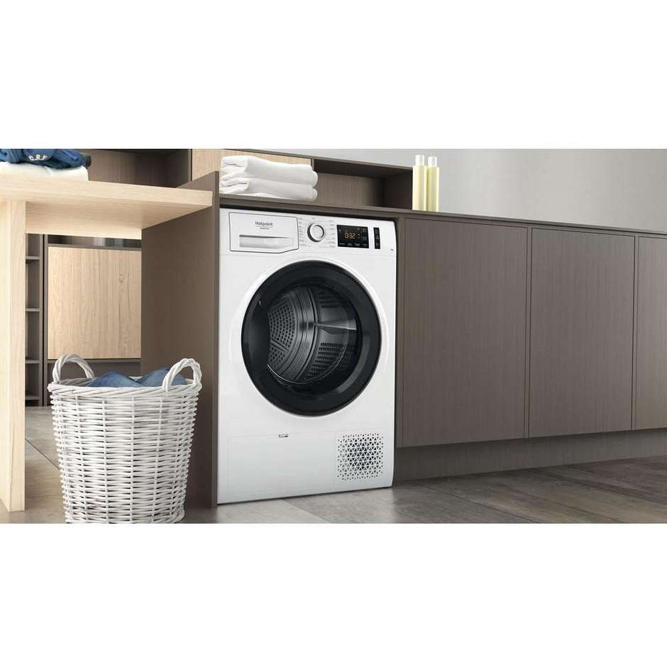 Hotpoint Ariston NTM1182KITR Asciugatrice a libera installazione Pompa di calore Capacita 8 KG Classe A++ Colore Bianco