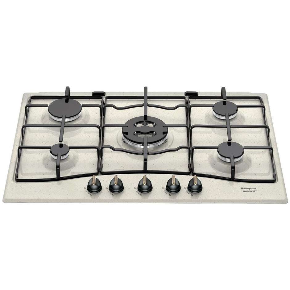 Hotpoint/Ariston PC 750 T (OS) R /HA piano cottura a gas 75 cm 5 fuochi colore pietra vecchia