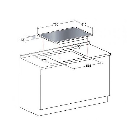 Hotpoint/ariston Piano Cottura 75 Cm Pkq-755d Gh(k)/ha - Piani Cottura ...