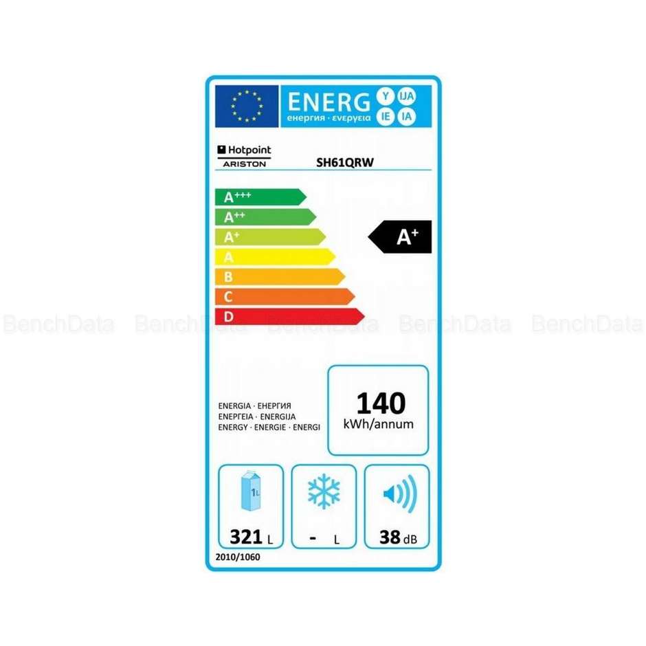 Hotpoint/Ariston SH61QRW congelatore verticale 321 litri classe A+ colore bianco