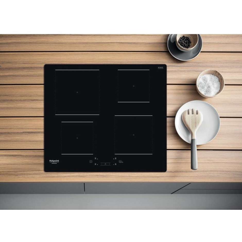Hotpoint HQ 5660S NE piano cottura a induzione 59 cm, 4 zone, nero