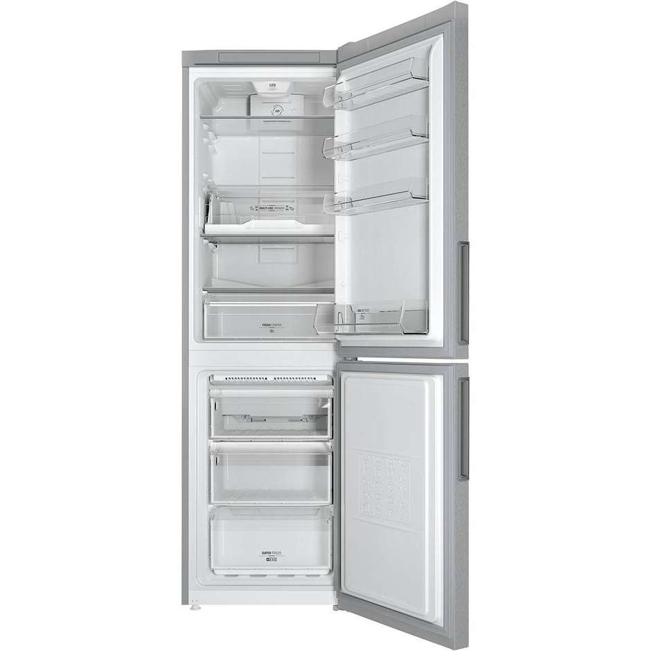 Hotpoint LH8 FF2O X frigorifero combinato 301 litri classe A++ Ventilato/No Frost colore inox