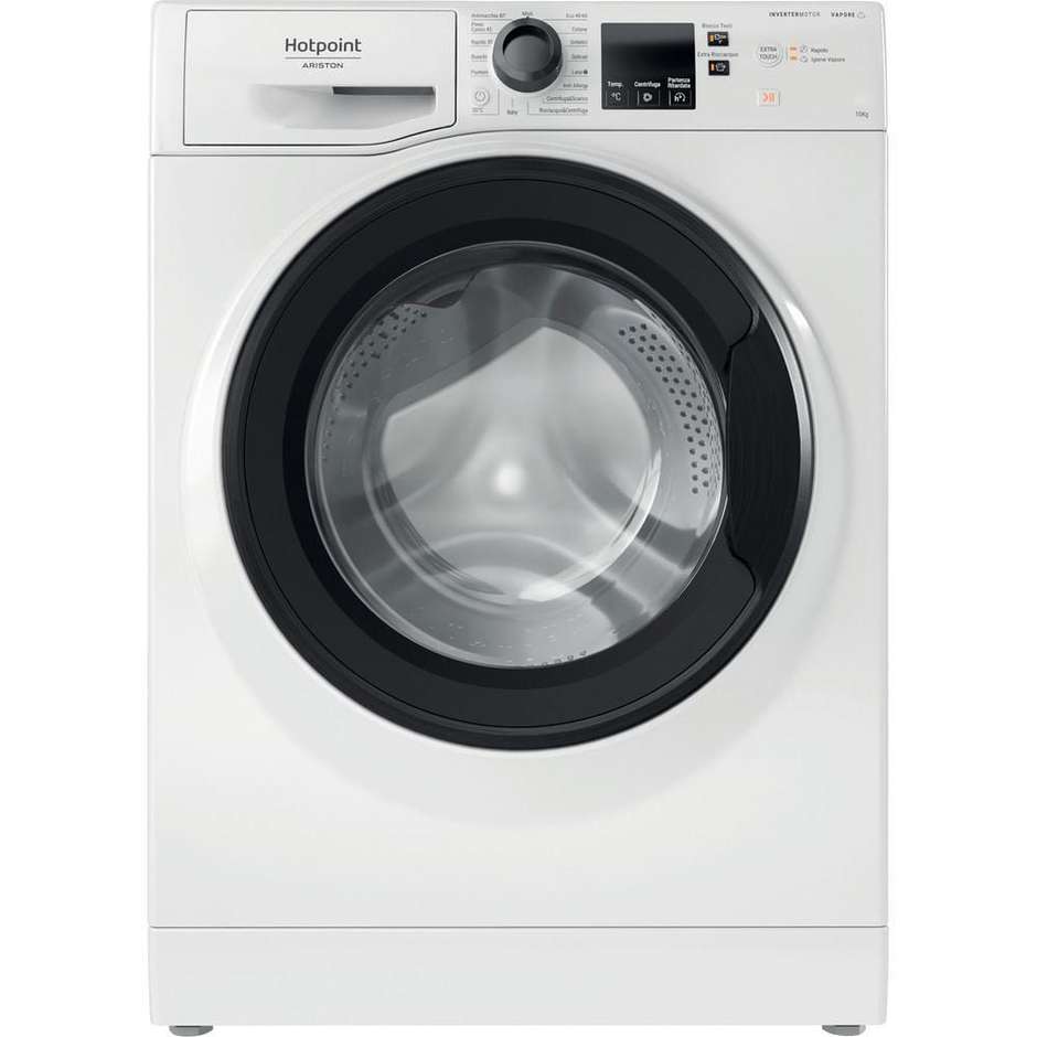 Hotpoint NF1046WKIT lavatrice 10 kg con inverter e opzione antimacchia, classe A