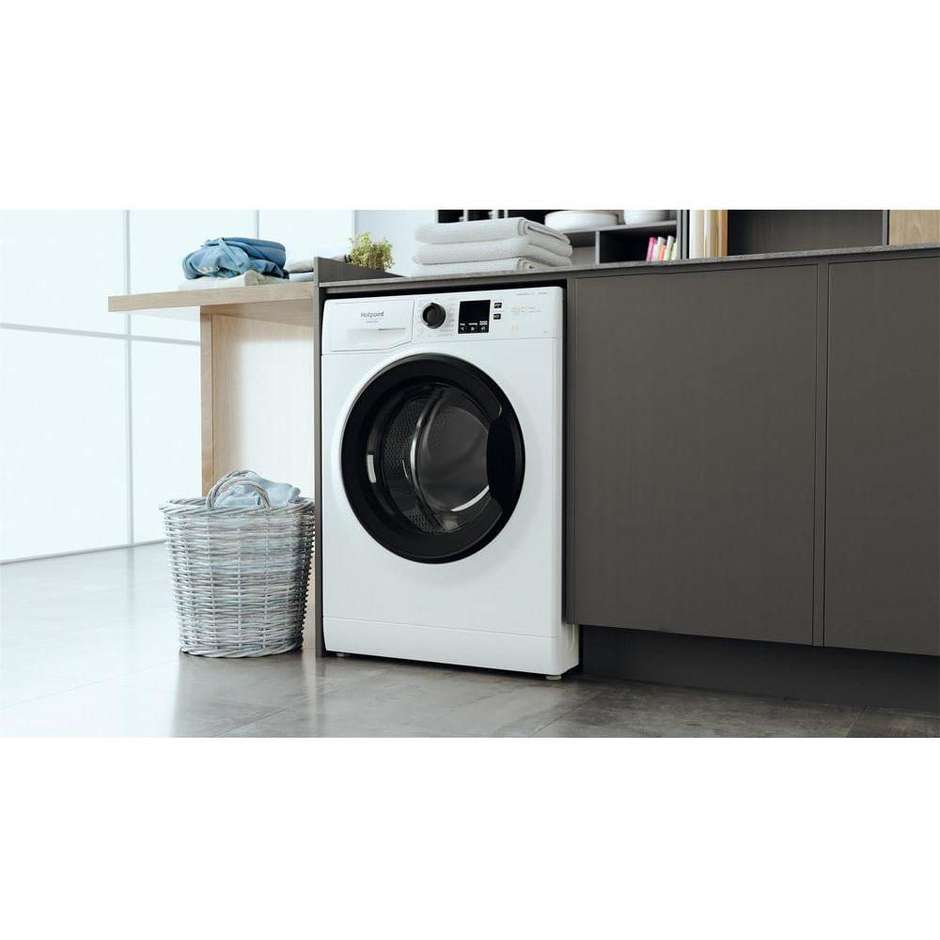 Hotpoint NF1046WKIT lavatrice 10 kg con inverter e opzione antimacchia, classe A