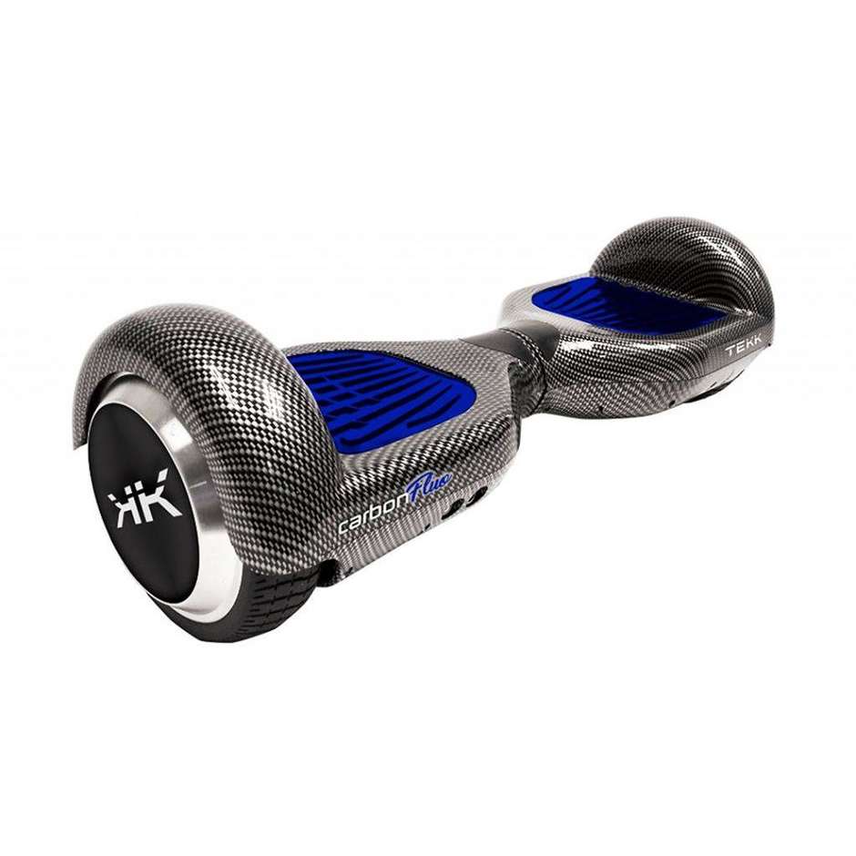 hoverboard 6,5" bt carbon fluo blu