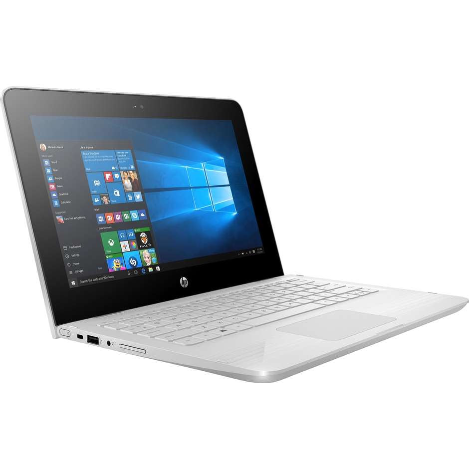 HP 11-AB015NL Notebook convertibile 11,6" Intele Celeron N3060 Touchscreen Ram 4 GB HDD 500 GB colore Bianco