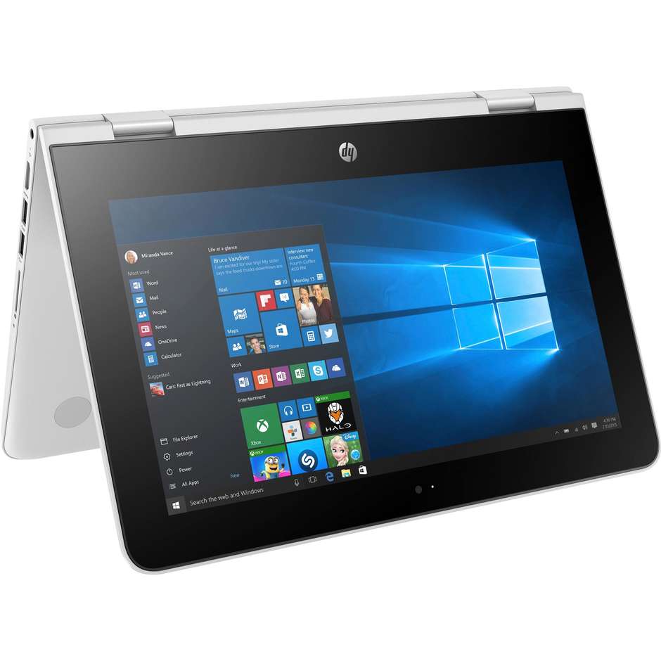 HP 11-AB015NL Notebook convertibile 11,6" Intele Celeron N3060 Touchscreen Ram 4 GB HDD 500 GB colore Bianco