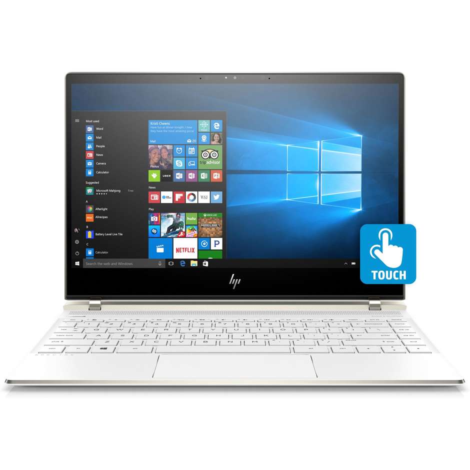 HP 13-AF005NL Notebook Intel Core i7 Ram 8 GB Hard Disk 512 SSD Colore Bianco 2ZJ80EA