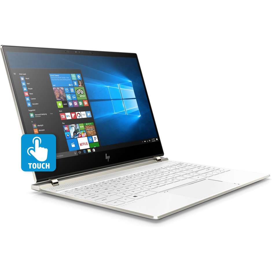 HP 13-AF005NL Notebook Intel Core i7 Ram 8 GB Hard Disk 512 SSD Colore Bianco 2ZJ80EA