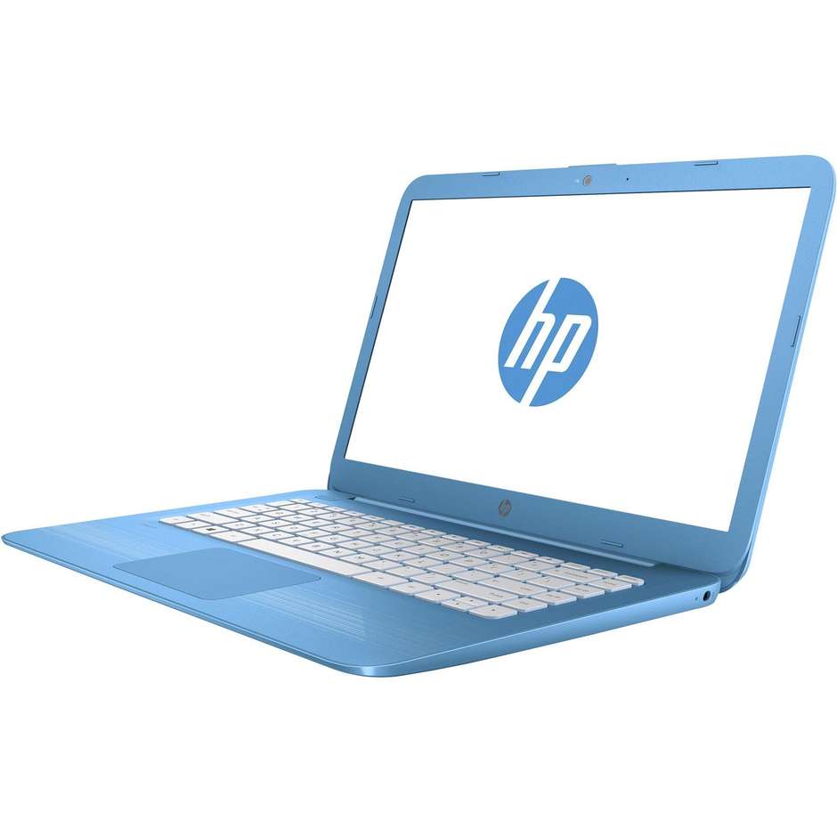 HP 14-AX004NL Notebook 14" Intel Celeron N3060 Ram 4 GB Hard Disk 32 GB  Windows 10 Home colore Azzurro