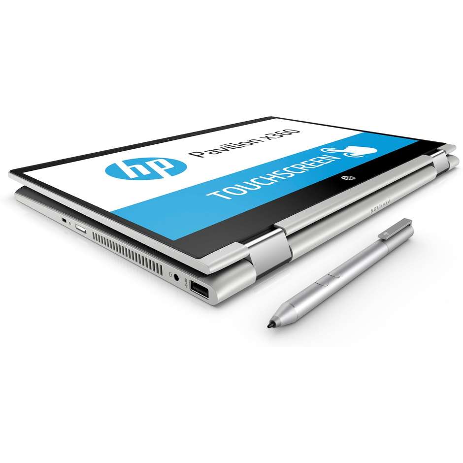 HP 14-CD0002NL Pavilion x360 Notebook convertibile 14" Intel pentium 4415U Ram 8 GB SSD 128 GB Windows 10 Home
