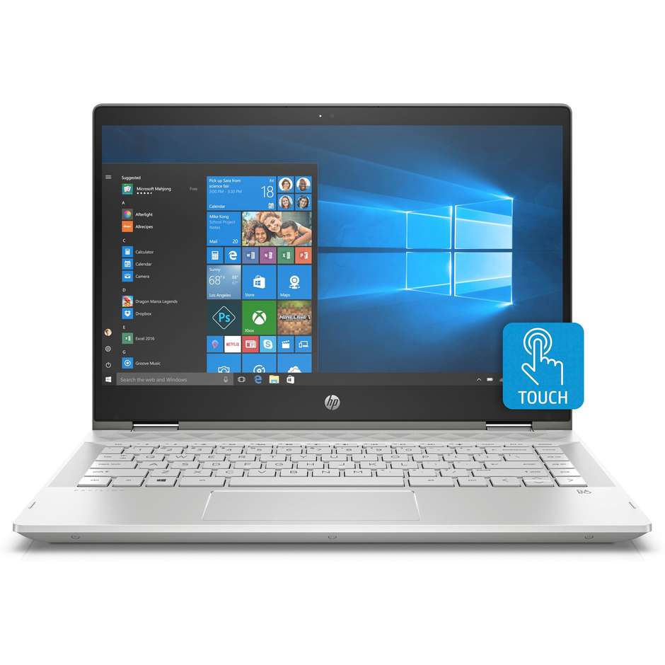 HP 14-CD0012NL Pavilion x360 Notebook 2in1 14" Intel Core i5-8250U Ram 8 GB SSD 256 GB Windows 10 Home