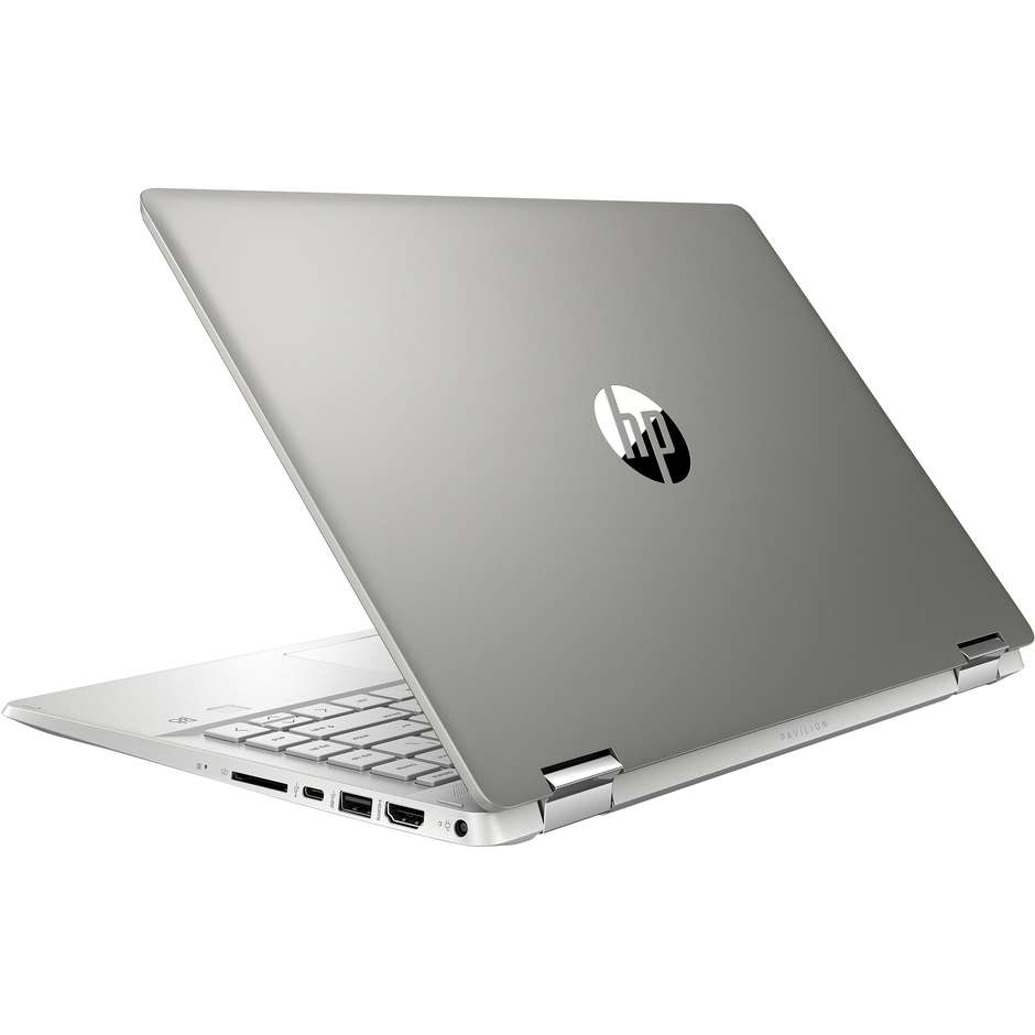 HP 14-dh0037nl Pavilion x360 Notebook 2-in-1 14'' Full HD Core i7-8 Ram 8 Gb SSD 256 Gb Windows 10 Home colore silver