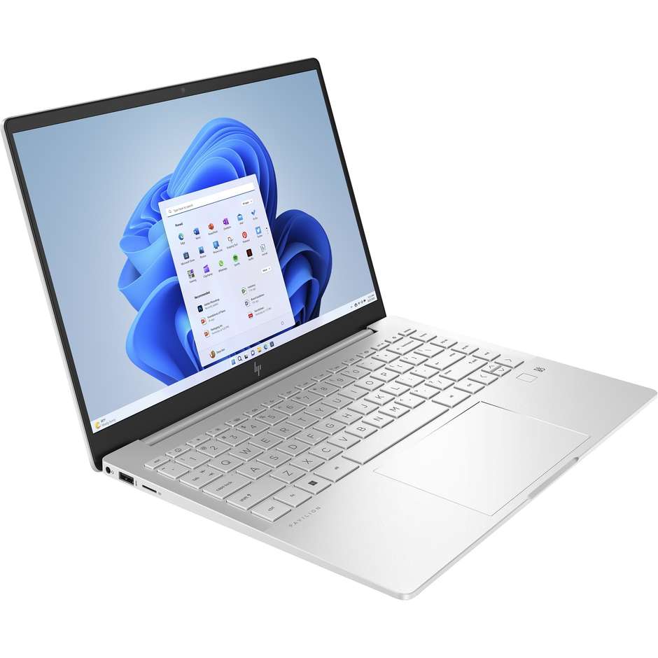 HP 14-EH1008NL Notebook 14" Full HD Ram 16 GB Memoria 512 GB Windows 11 Home Colore Argento