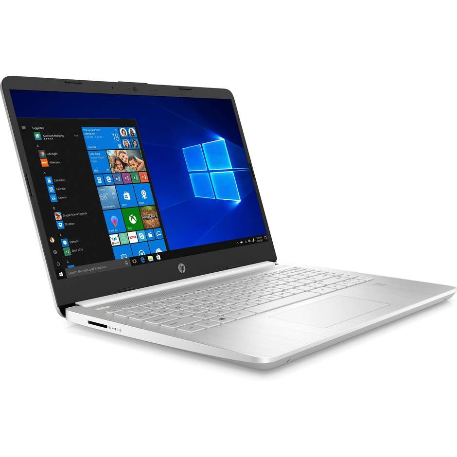 HP 14S-DQ0006NL Notebook 14" Intel Core i5 Ram 8 GB SSD 256 GB Windows 10 colore Argento