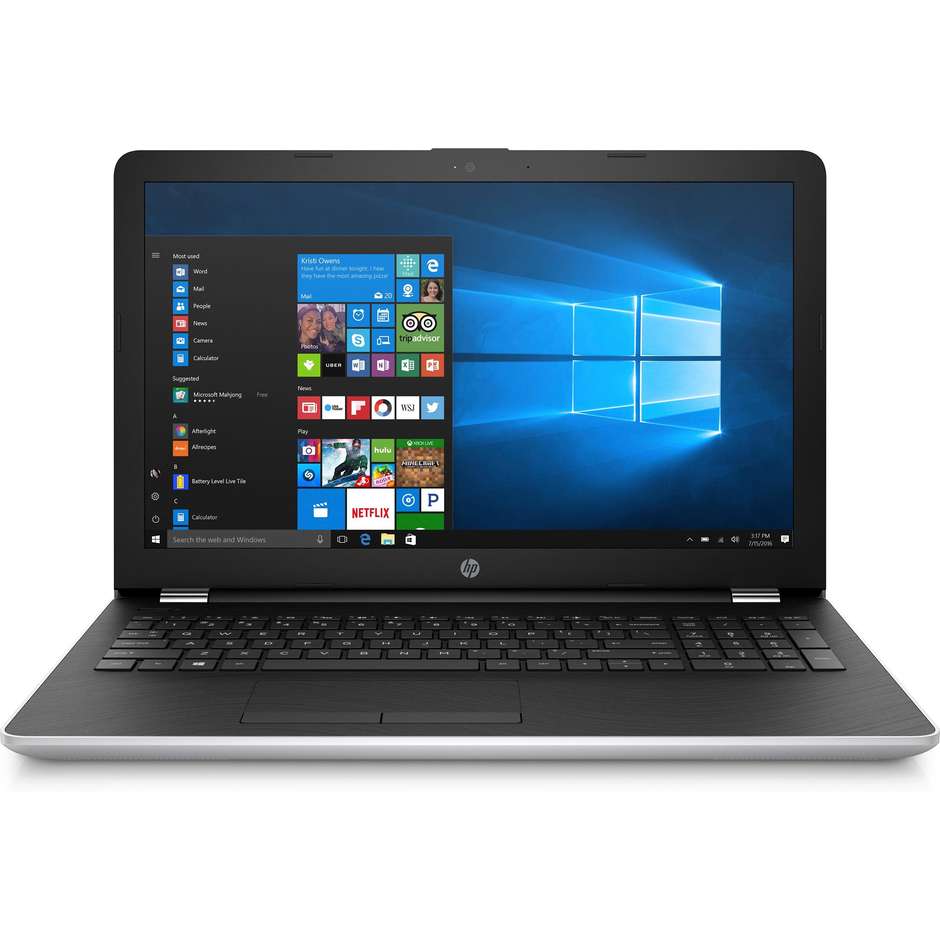 Hp 15-BS037NL Notebook 15,6" Intel Core i3 2GHz 4Gb Ram Colore Argento