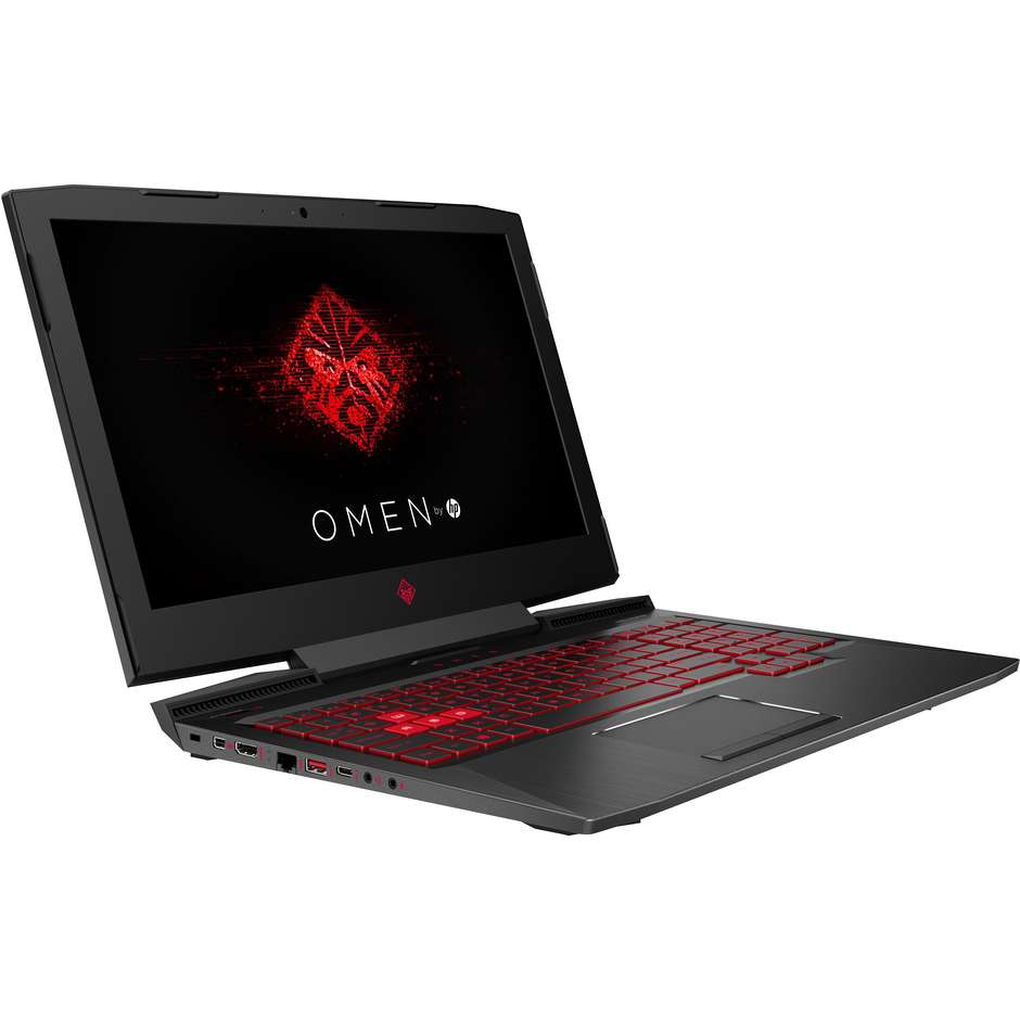 HP 15-CE029NL OMEN Notebook 15,6" Intel Core i7-7700HQ Ram 16 GB HDD 1 TB colore Nero