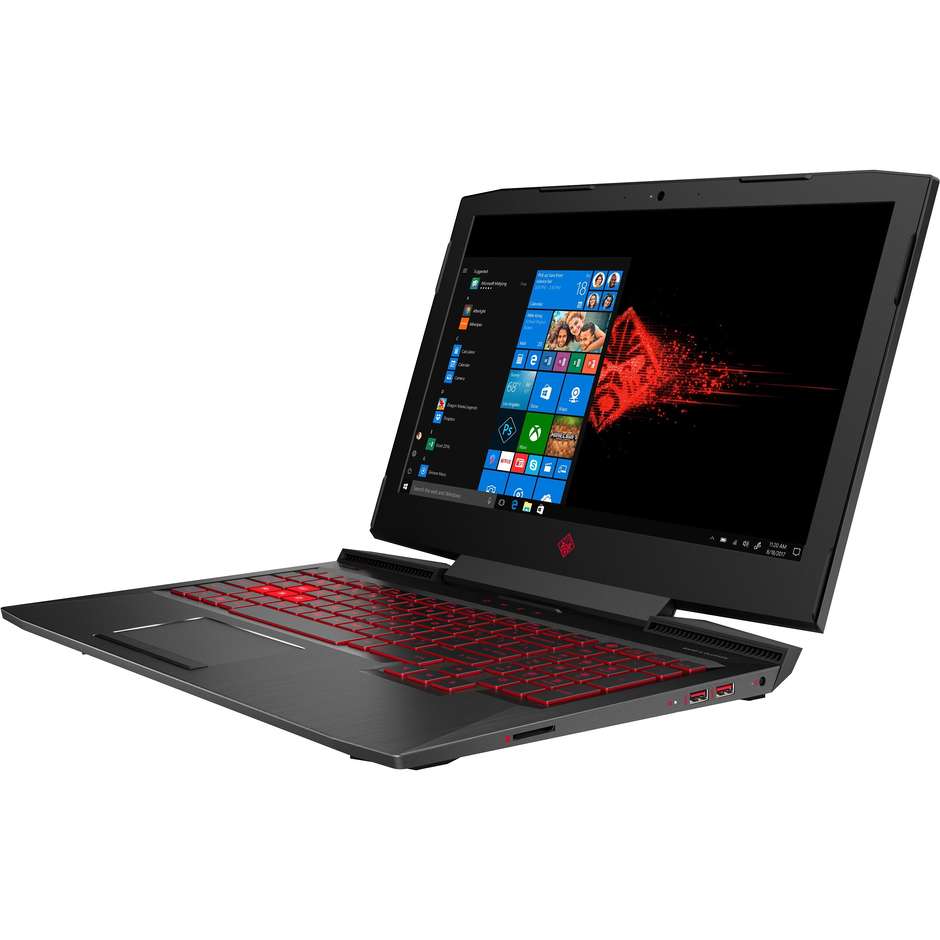 HP 15-CE029NL OMEN Notebook 15,6" Intel Core i7-7700HQ Ram 16 GB HDD 1 TB colore Nero