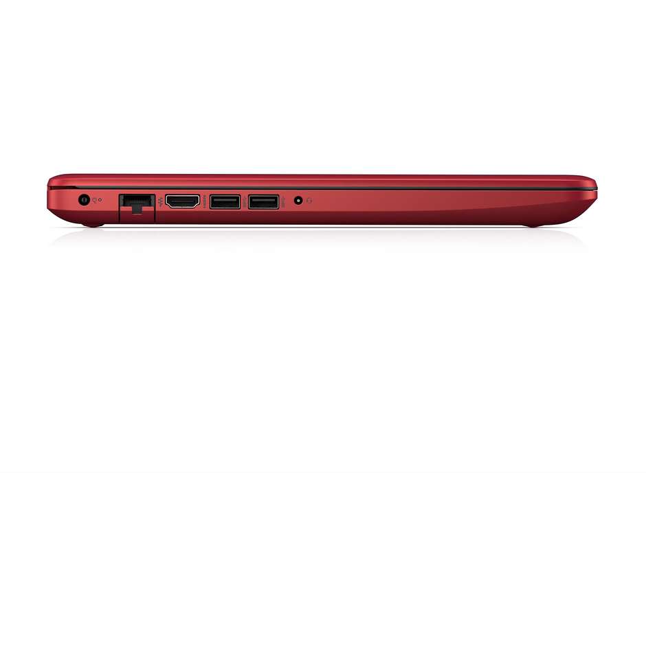 HP 15-DA0191NL Notebook 15.6" Intel Core i3-7020U Ram 8 GB SSD 256 GB Windows 10 Home colore nero e rosso