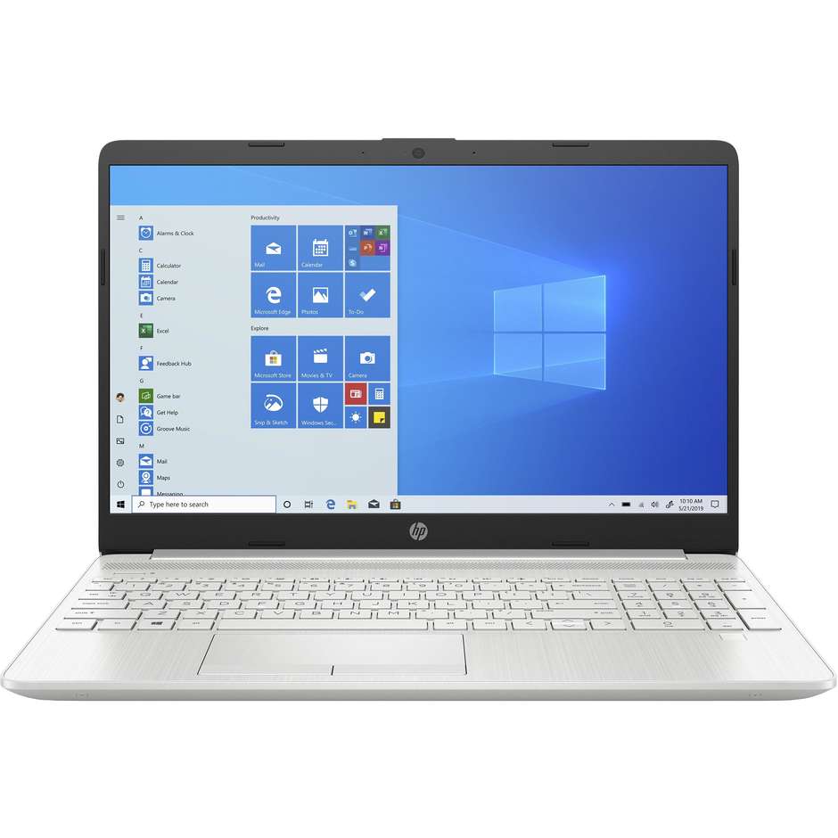 HP 15-DW3013N Notebook 15,6'' Full HD Intel Core i7-11 Ram 8 Gb SSD 512 Gb Windows 10 Home colore argento
