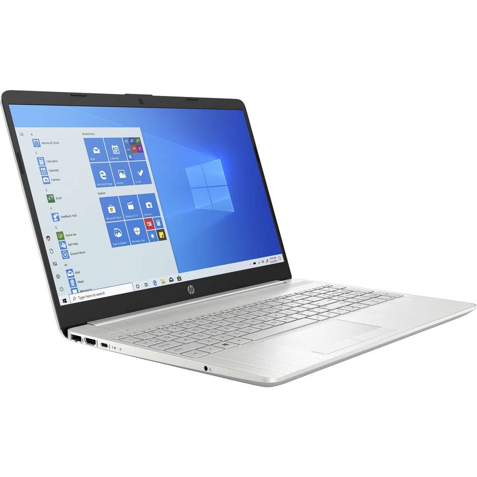 HP 15-DW3013N Notebook 15,6'' Full HD Intel Core i7-11 Ram 8 Gb SSD 512 Gb Windows 10 Home colore argento
