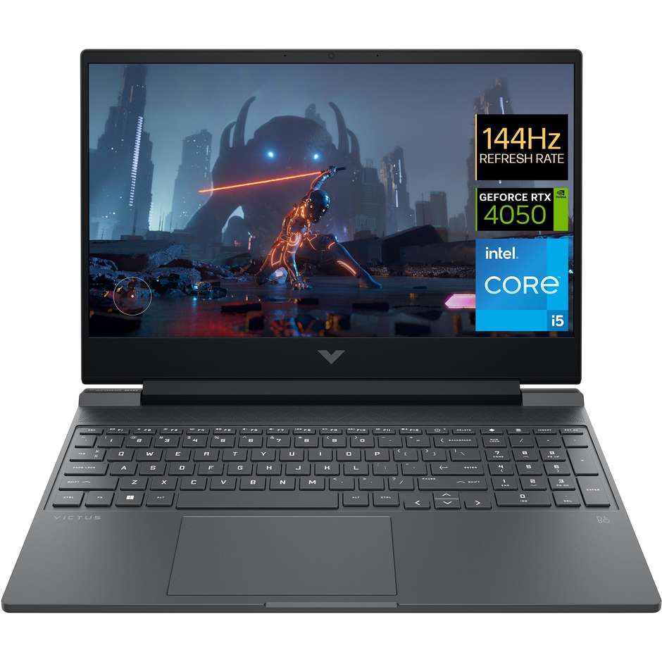 HP 15-FA1038NL Victus Gaming Notebook 15.6" Full HD Ram 16 GB Memoria 512 GB Windows 11 Home Colore Nero