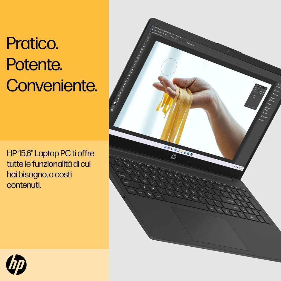 HP 15-fc0027nl Notebook 15,6" Full HD AMD Ryzen 3 Ram 8 Gb SSD 256 Gb Windows 11 Home colore grigio
