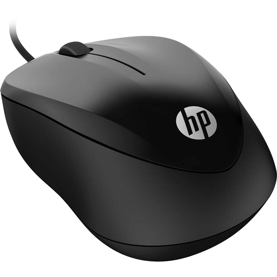HP 150 (4QM14AA) Mouse Cablato Ottico USB Ambidestro 1600 DPI Nero