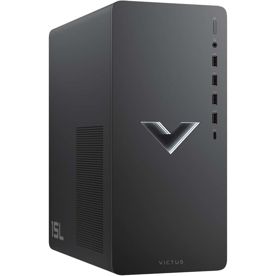 HP 15L TG02-0090N Gaming Desktop PC Intel Core i5 Ram 8 GB Memoria 512 GB Windows 11 Home Colore Nero
