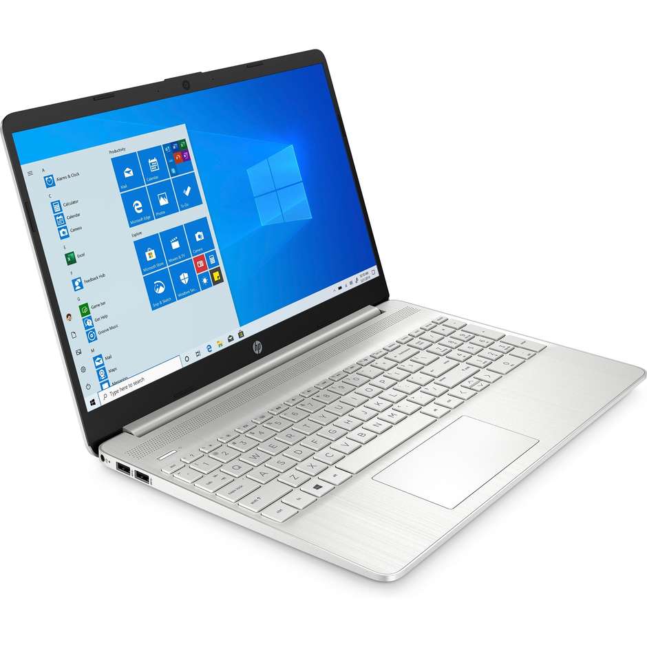 HP 15s-eq0039nl Notebook 15,6'' FHD AMD Rayzen 5 Ram 8 Gb SSD 512 Gb Windows 10 Home colore silver