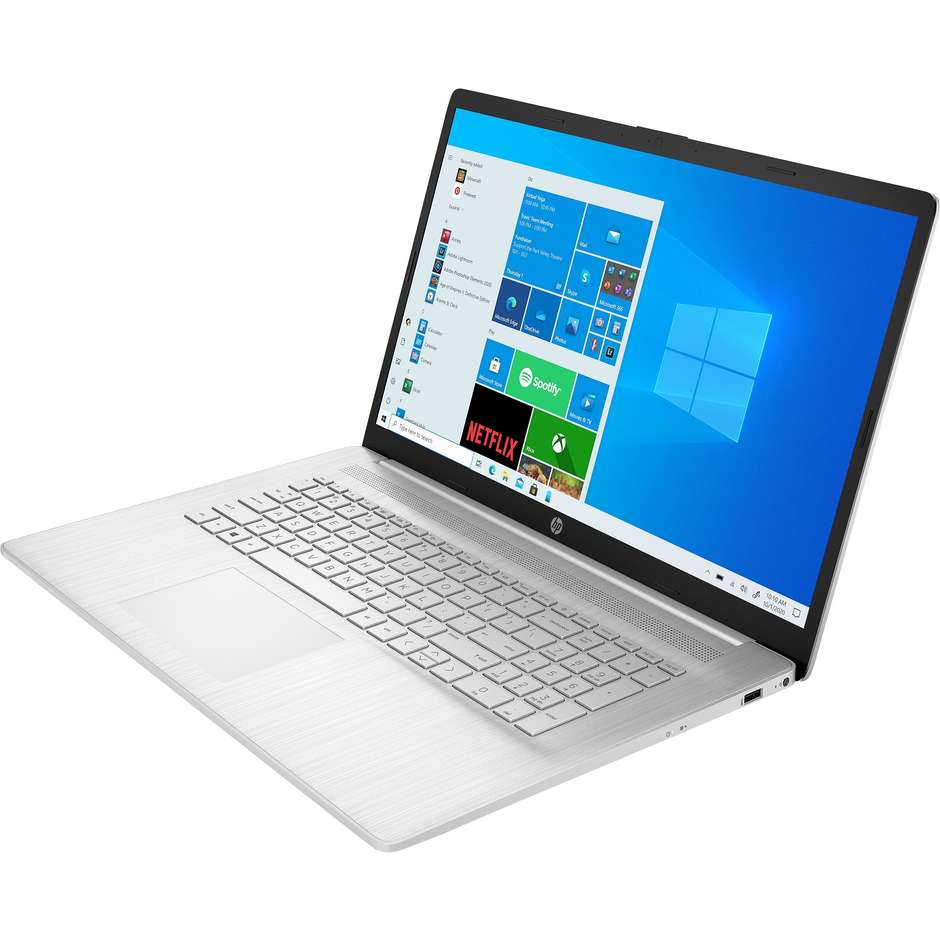 HP 17-cn0004nl Notebook 17,3'' Full HD Intel Core i5-11 Ram 8 Gb SSD 512 Gb Windows 10 Home colore argento