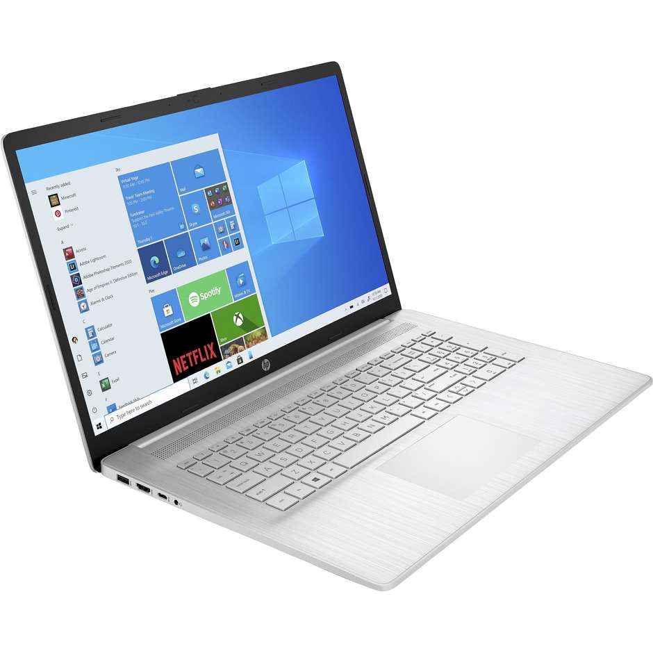 HP 17-cn0004nl Notebook 17,3'' Full HD Intel Core i5-11 Ram 8 Gb SSD 512 Gb Windows 10 Home colore argento