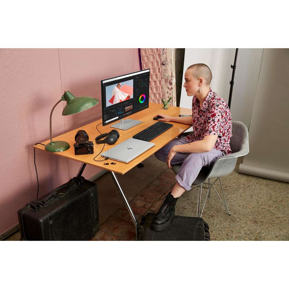 HP 18H24AA Kit Desktop Tastiera e Mouse RF Wireless 1600 DPI Colore Black
