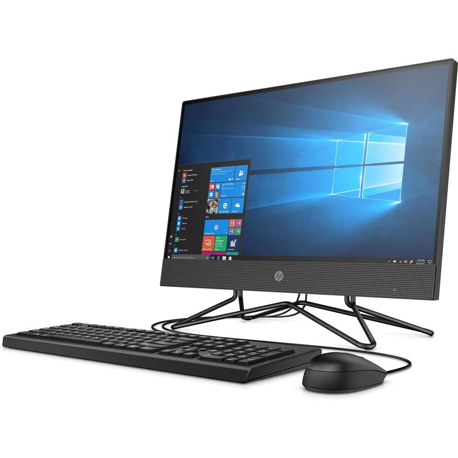 HP 200 G4 22 PC All-in-One 21,5'' Full HD Core i3-10 Ram 8 Gb SSD 256 Gb Windows 10 Pro colore grigio