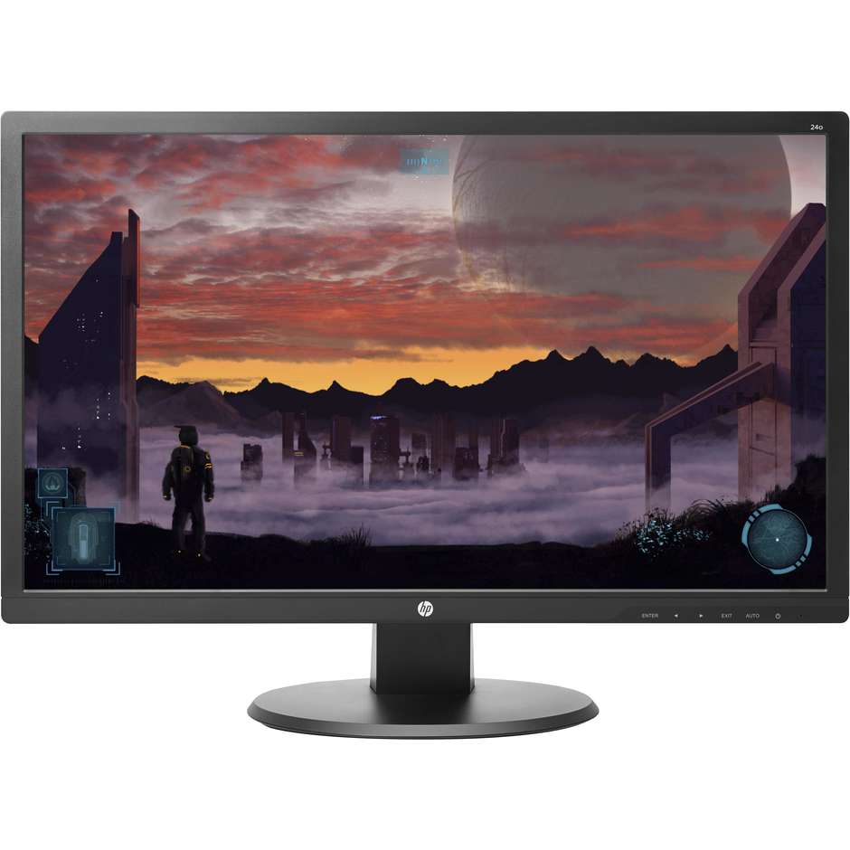 HP 24O X0J60A Monitor LED 24" Full HD classe A+ colore nero