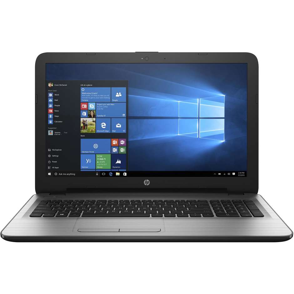 HP 250 G5 Windows 10 Pro Processore Intel Core i7-7500U Ram 4 GB DDR4 Hard Disk 1 TB HDD Colore Argento