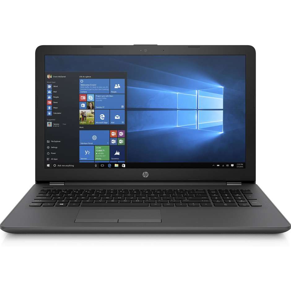Hp 250 G6 Notebook 15,6" Intel Core i5-7200U Ram 8 GB SSD 256 GB Windows 10 Pro colore Nero