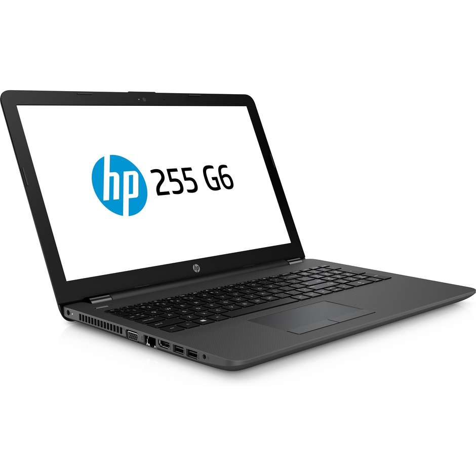 HP 255 G6 Notebook 15,6" AMD A6-9225 Ram 8 GB SSD 256 GB Windows 10 Pro colore Nero