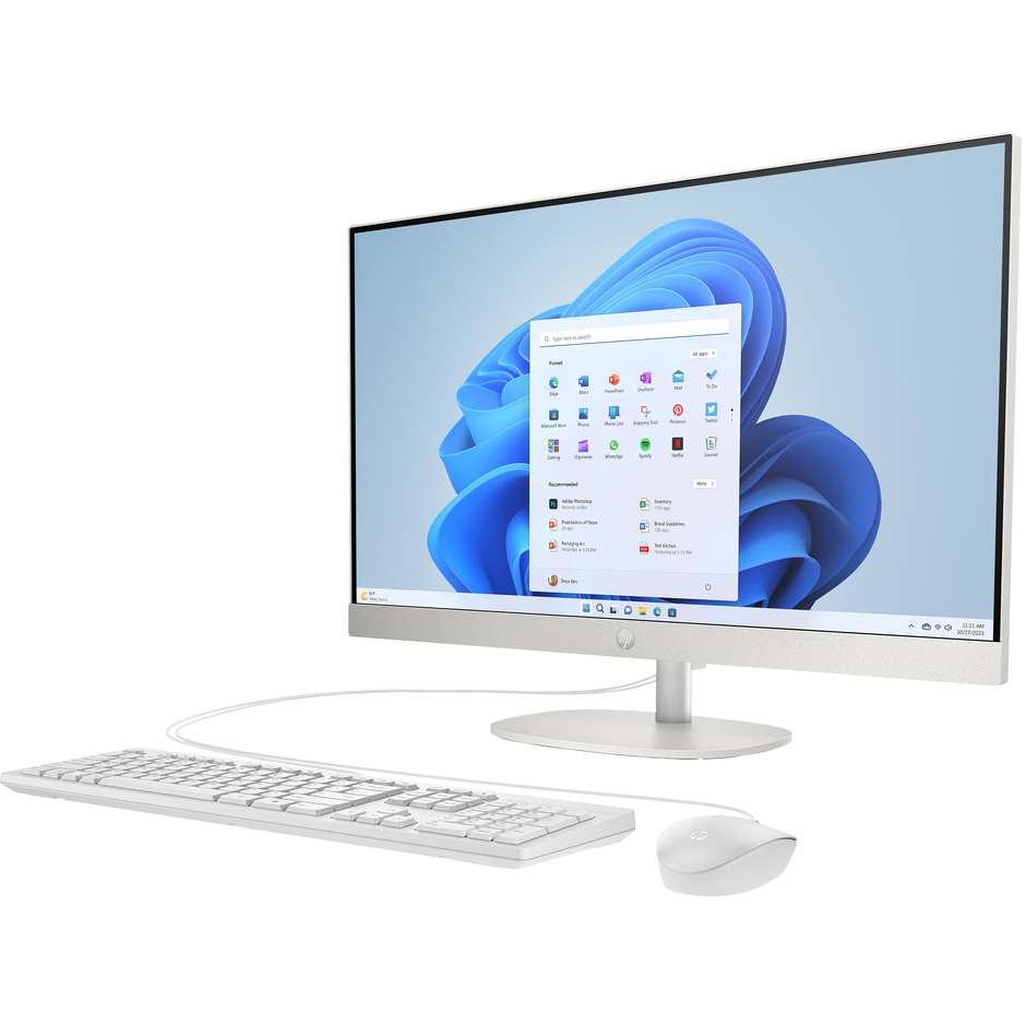 HP 27-cr1015nl PC All-in-One Intel Core Ultra 5 16GB 512GB SSD Bianco