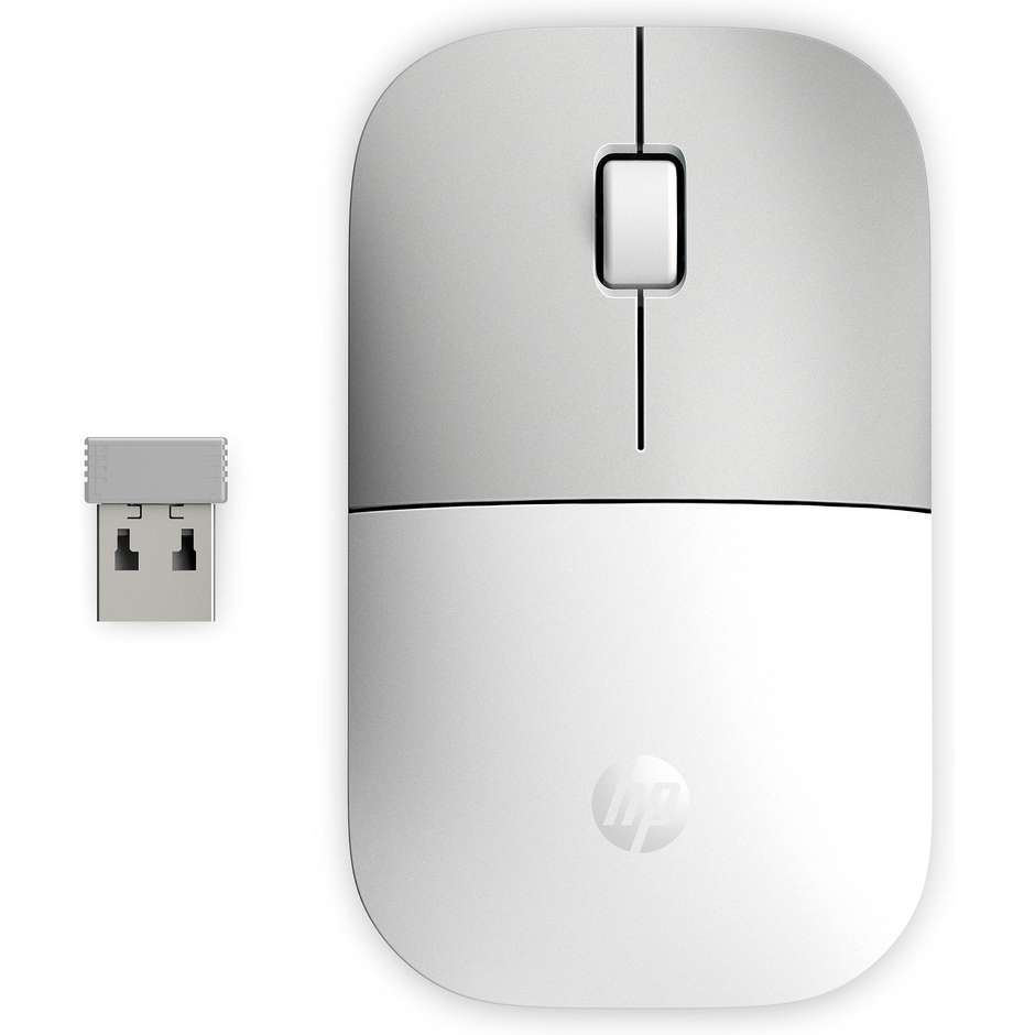 HP 280M Silent Mouse Wireless con Clic Silenziosi Sensore Ottico ad Alta Precisione Ricevitore USB 2.4GHz - Ceramic White (171D8AA)