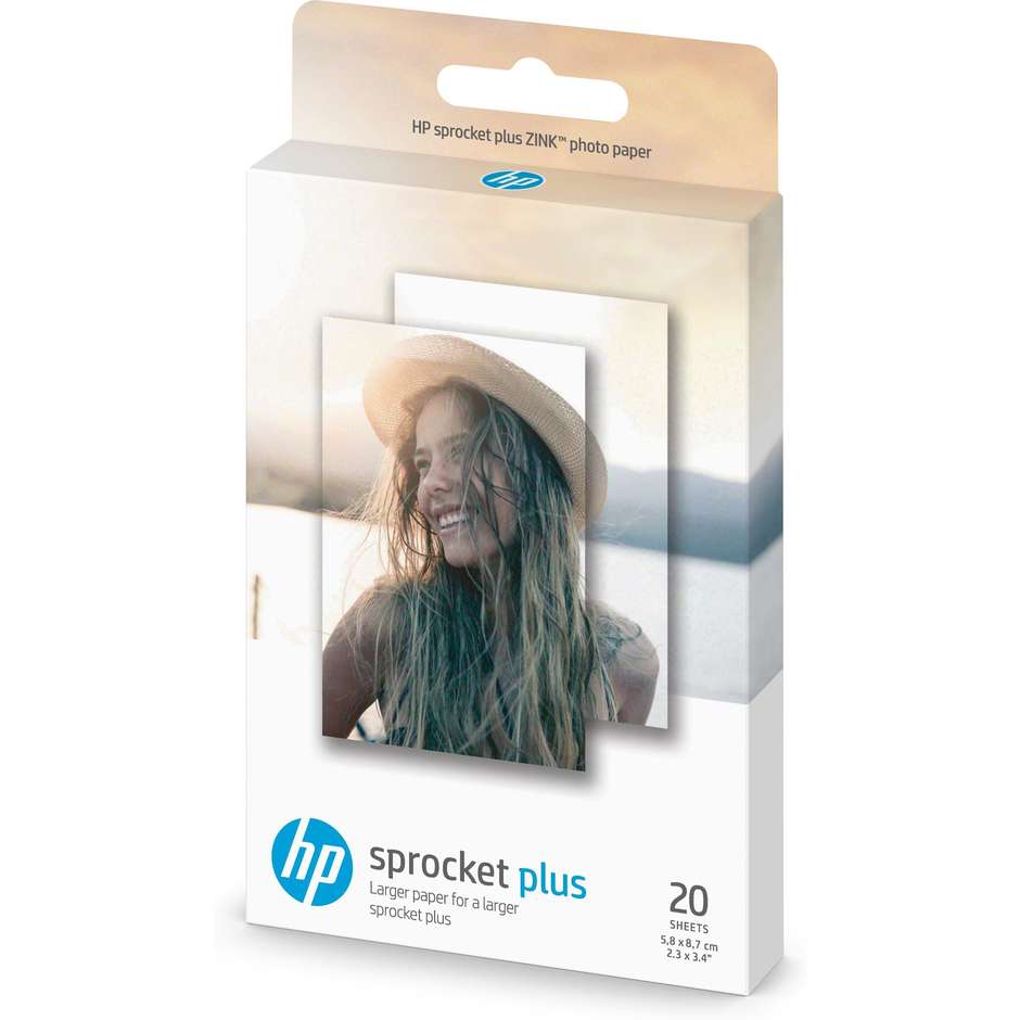 HP 2LY72A carta fotografica adesiva per stampanti HP 20 pz colore bianco