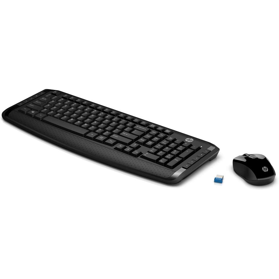 HP 300 Kit tastiera e mouse wireless colore Nero