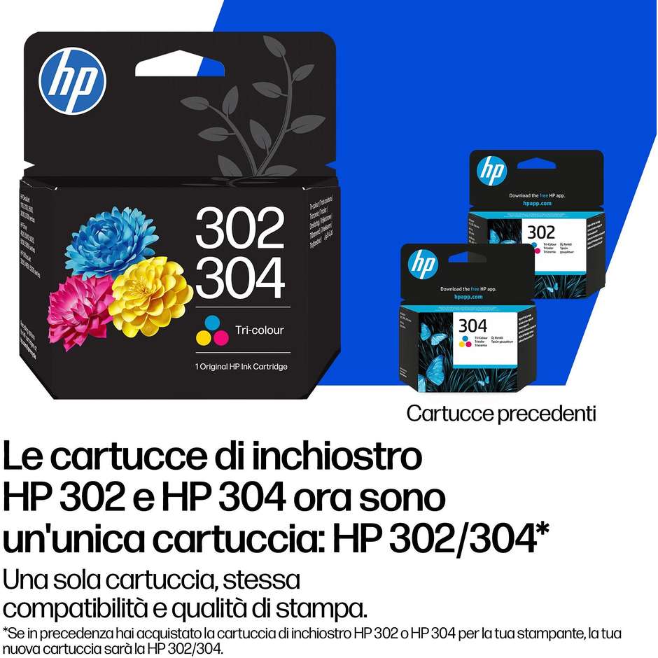 HP 302/304 Cartuccia Originale Nero