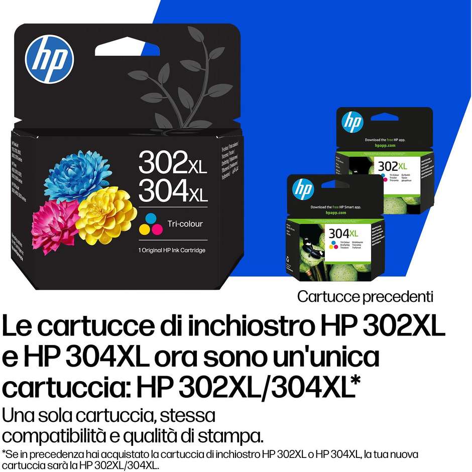 HP 302/304 Multipack Cartucce Originali Nero + Tricromia